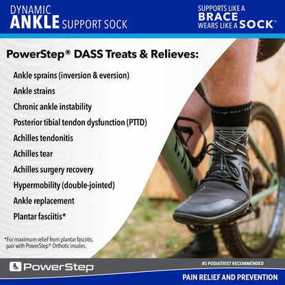 PowerStep® Dynamic Ankle Support Sock